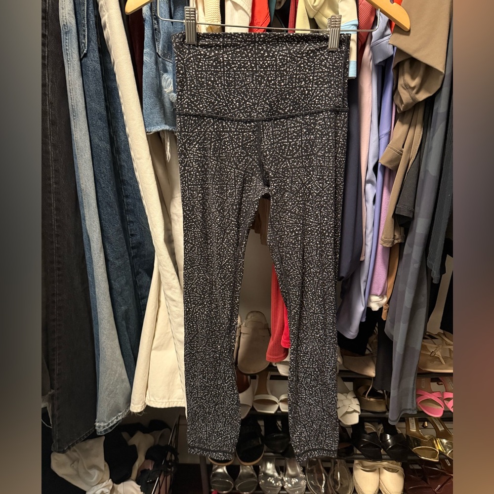 lululemon athletica Black and White Patterned Leggings